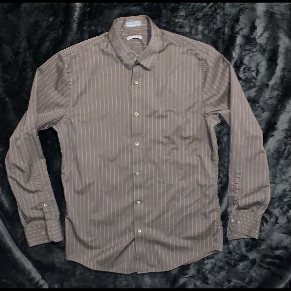 CALIBRATE TRIM FIT BROWN BLUE STRIP SIZE MEDIUM